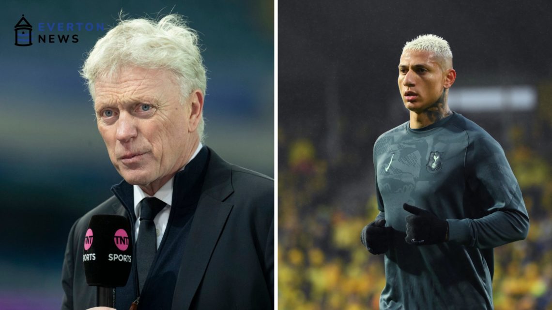 David Moyes speaks to TNT Sports ahead of Everton vs Manchester United. Richarlison warms up for Tottenham Hotspur in the Europa League.