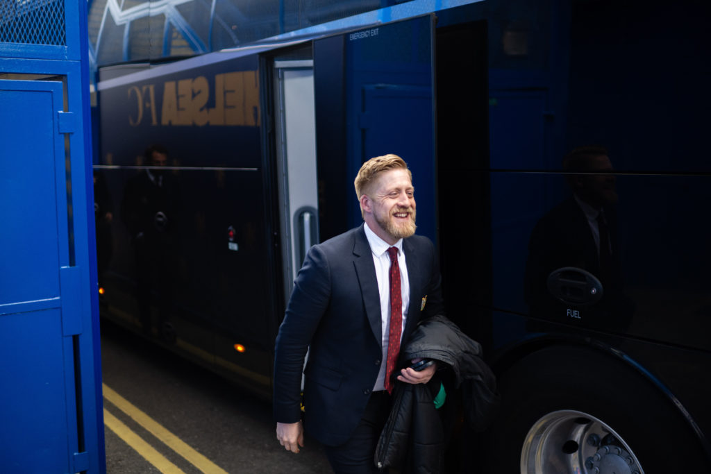Director of Academy Nick Cox of Manchester United arrives ahead of the U18 Premier League.