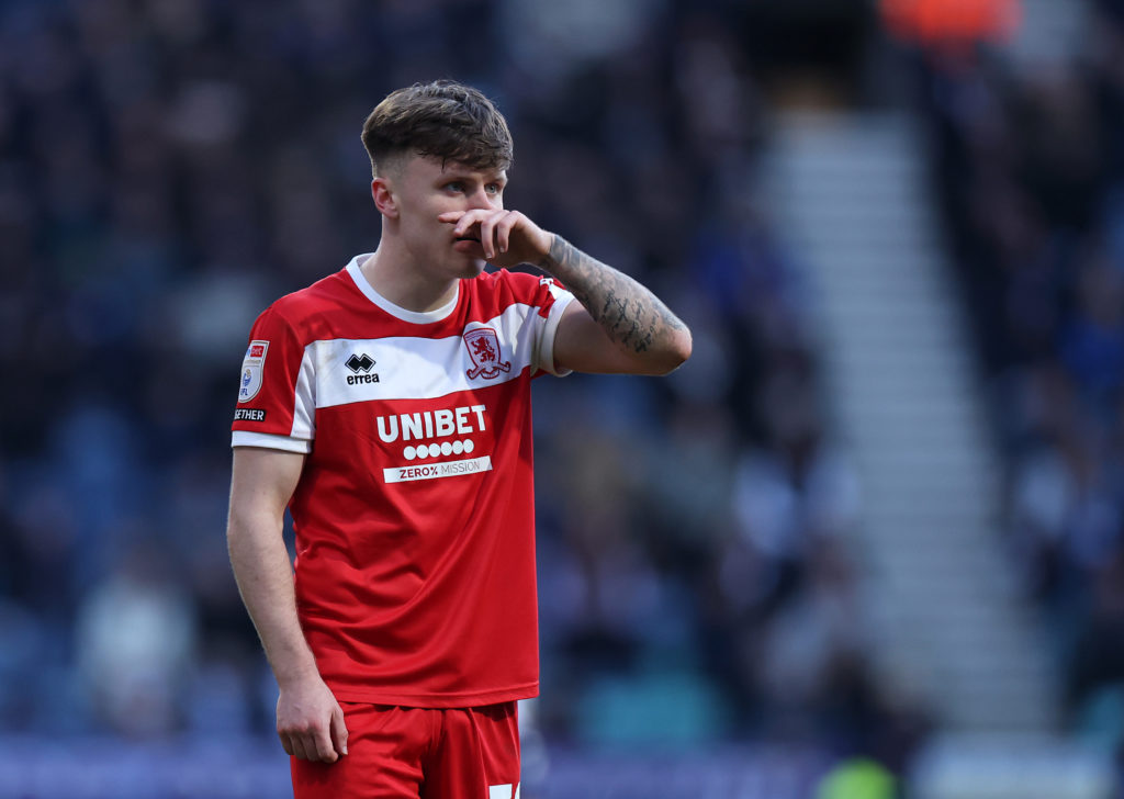 Liverpool winger Ben Doak playing on loan at Middlesbrough.