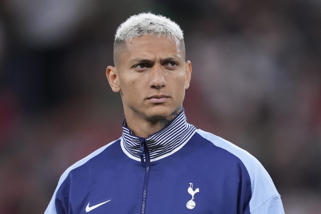 Richarlison centre-forward of Tottenham and Brazil during the UEFA Europa League Final 2025 against Manchester United.