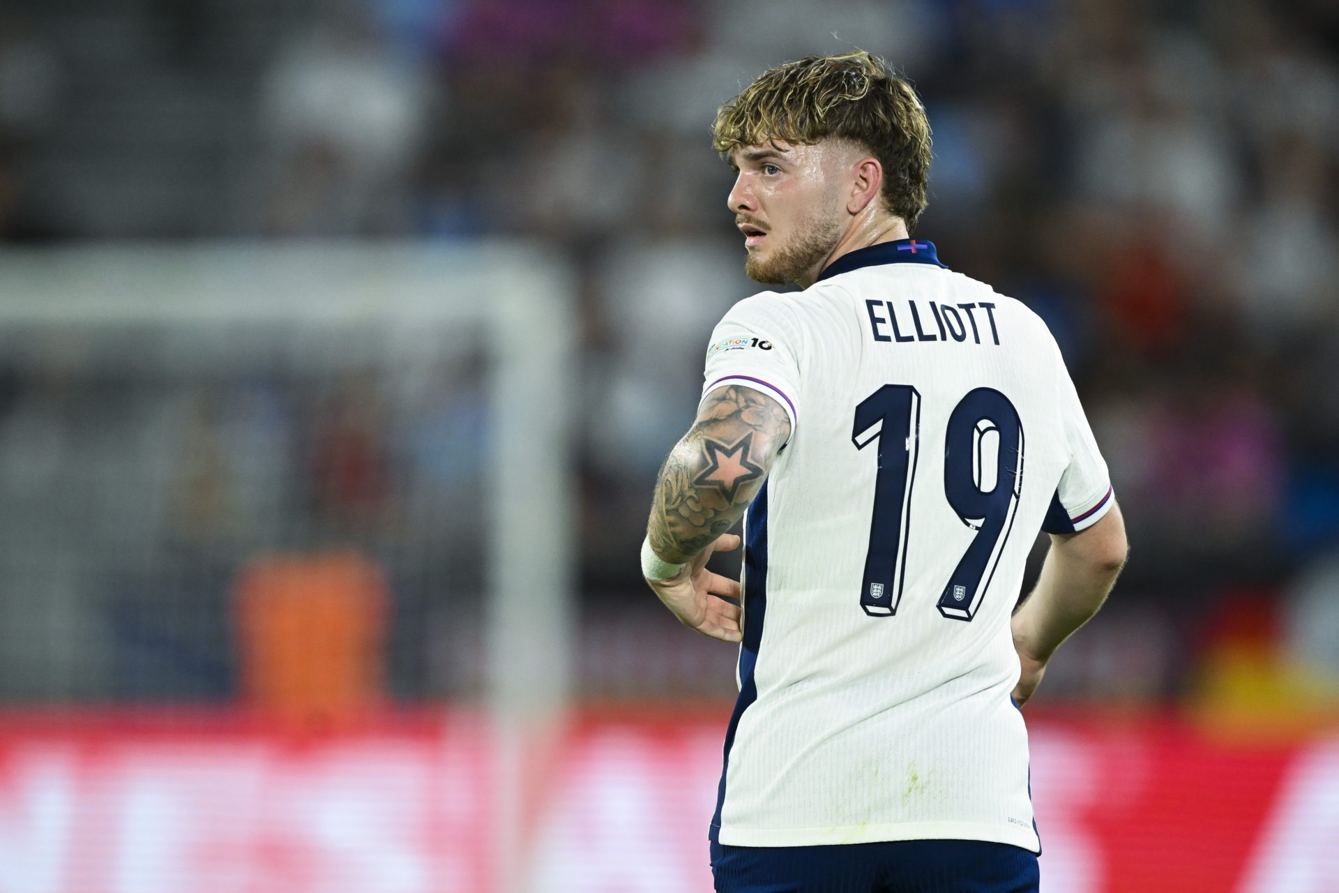 Harvey Elliot in action in the UEFA European Under-21 Championship 2025 Final for England against Germany.