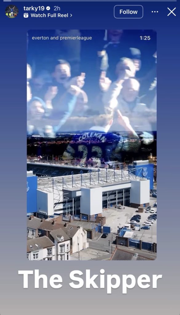 James Tarkowski issues a two-word reaction after Seamus Coleman signs a new Everton contract.