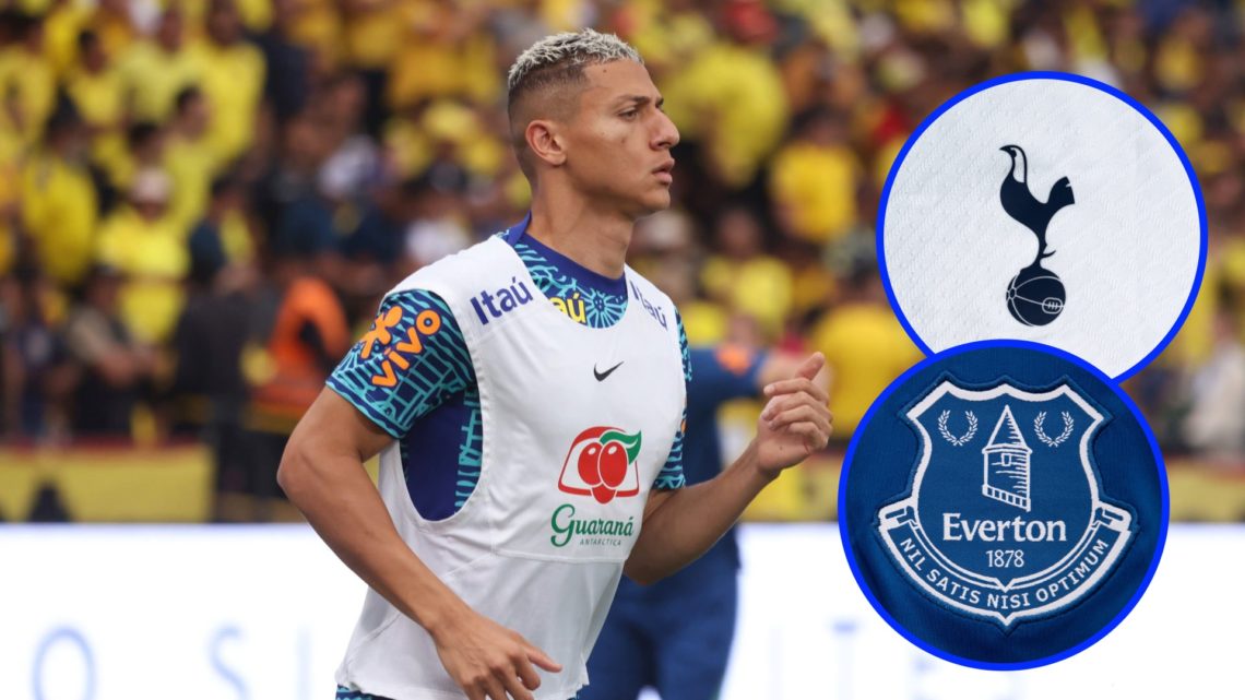 Tottenham Hotspur forward Richarlison warms up for Brazil during their game against Ecuador.