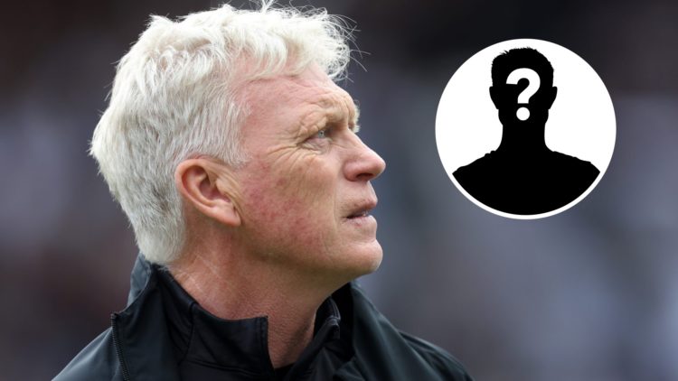 David Moyes, Manager of Everton, looks on prior to the Premier League match between Newcastle United FC and Everton FC. Inset: A mystery person