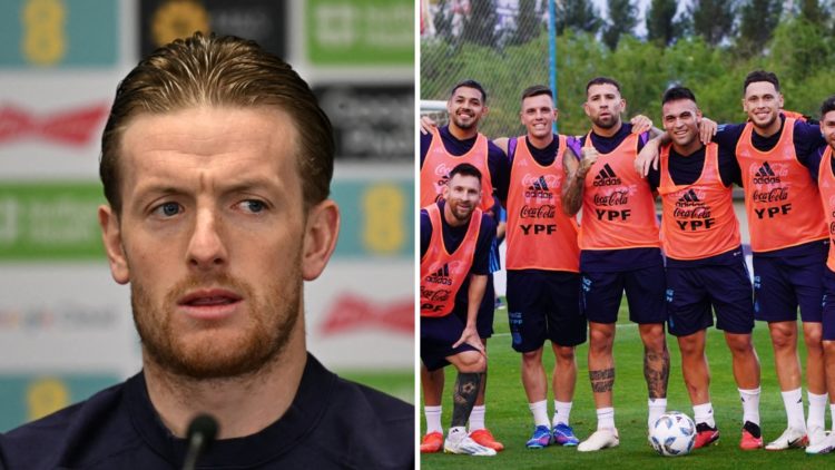 Argentina goalkeeper Walter Benitez. Everton star Jordan Pickford.