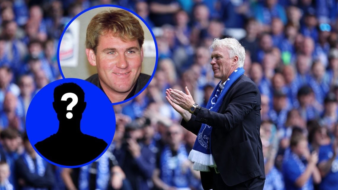 David Moyes applauds Everton fans following their final game at Goodison Park vs Southampton.