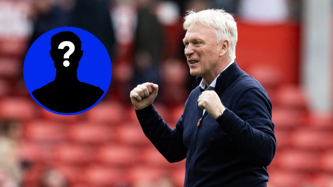 David Moyes celebrates with Everton fans after beating Nottingham Forest.