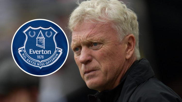 Everton Manager David Moyes is present during the Premier League match between Newcastle United and Everton at St. James's Park in Newcastle. Inset...