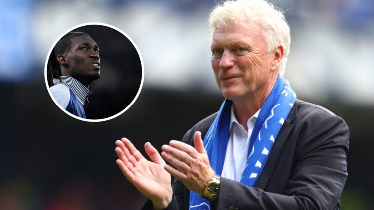 Everton Manager David Moyes applauds the fans at the end of the Premier League match between Everton FC and Southampton FC at Goodison Park. Inset:...