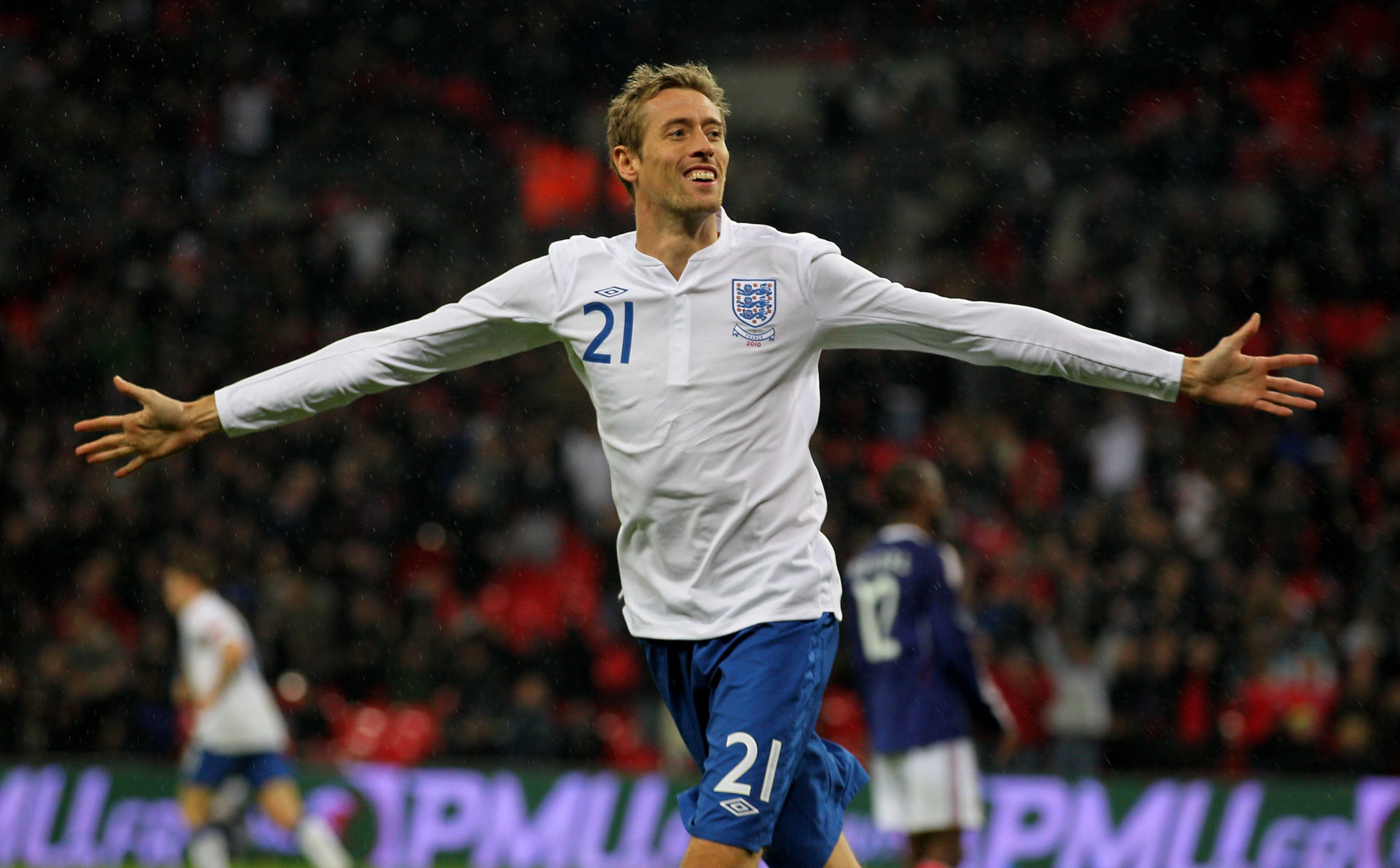England striker Peter Crouch.