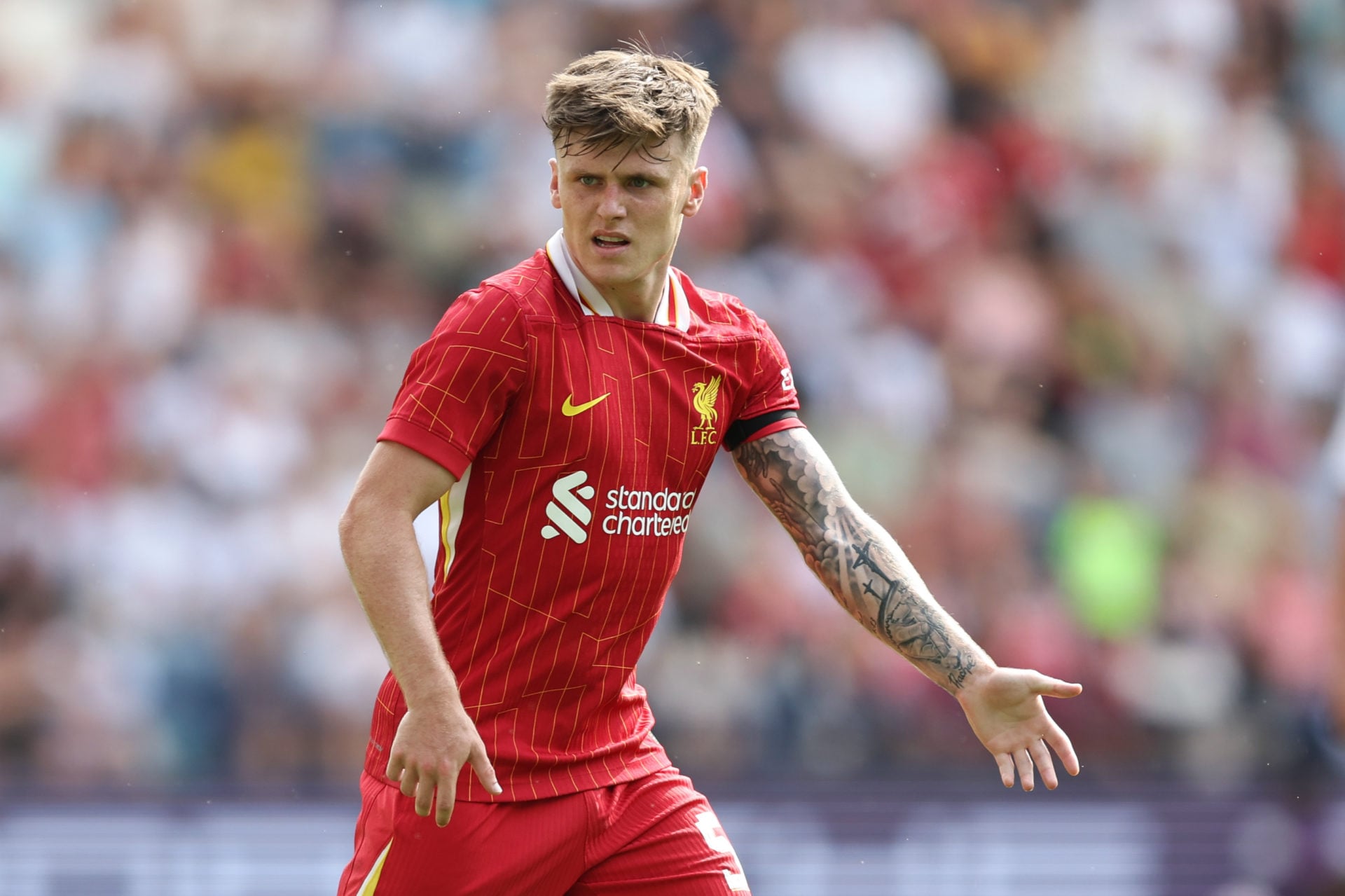 Liverpool winger Ben Doak.