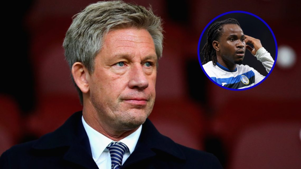 Former Everton Director of Football Marcel Brands. Inset, Atalanta forward Ademola Lookman looks on.
