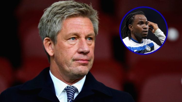 Former Everton Director of Football Marcel Brands. Inset, Atalanta forward Ademola Lookman looks on.