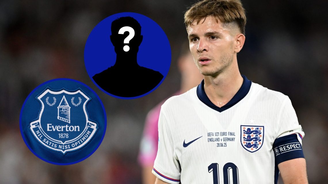 James McAtee plays for England's U21s in the Euros final vs Germany.