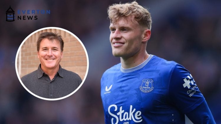 Everton defender Jarrad Branthwaite. Inset of Dan Friedkin.