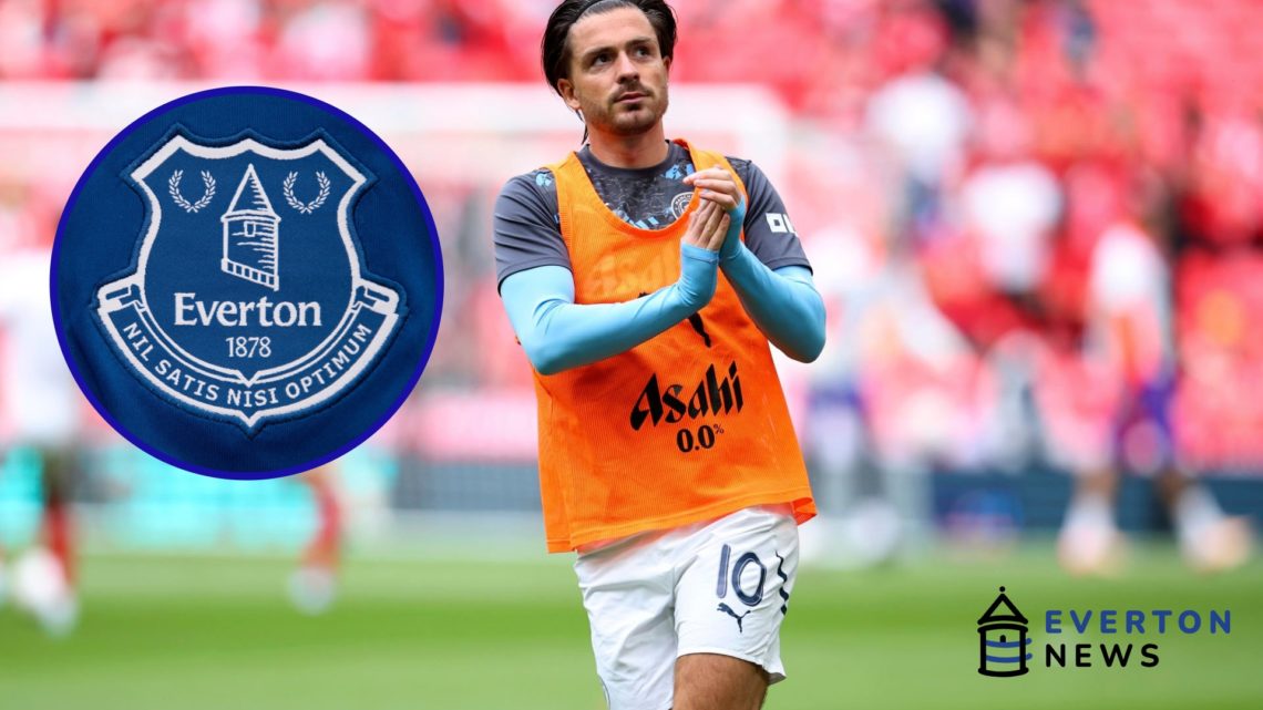 Jack Grealish warms up ahead of Manchester City's FA Cup semi final vs Nottingham Forest.