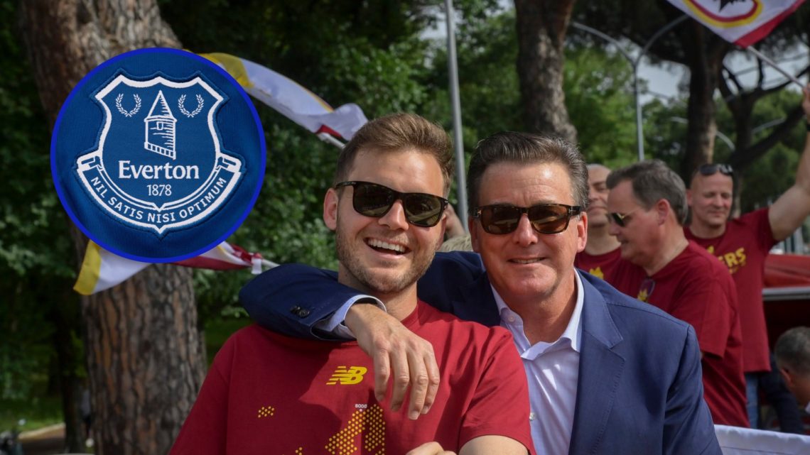 Dan and Ryan Friedkin celebrate AS Roma's Europa Conference League triumph on an open bus parade.