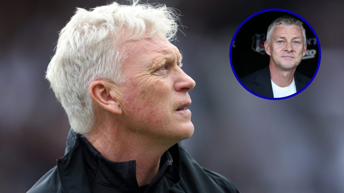 Everton manager David Moyes in 2025. Inset, Ole Gunnar Solskjaer as Besiktas manager.