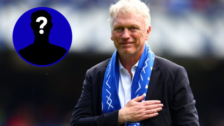 David Moyes as Everton manager after Goodison Park's final game. Inset, EN Mystery Player.