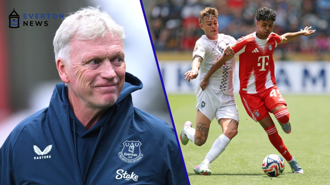 David Moyes smiles ahead of Accrington Stanley vs Everton. Adam Aznou plays for Bayern Munich in the Club World Cup vs Auckland City.
