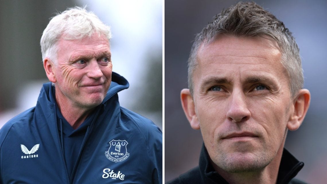 Everton manager David Moyes. Ipswich Town boss Kieran McKenna.