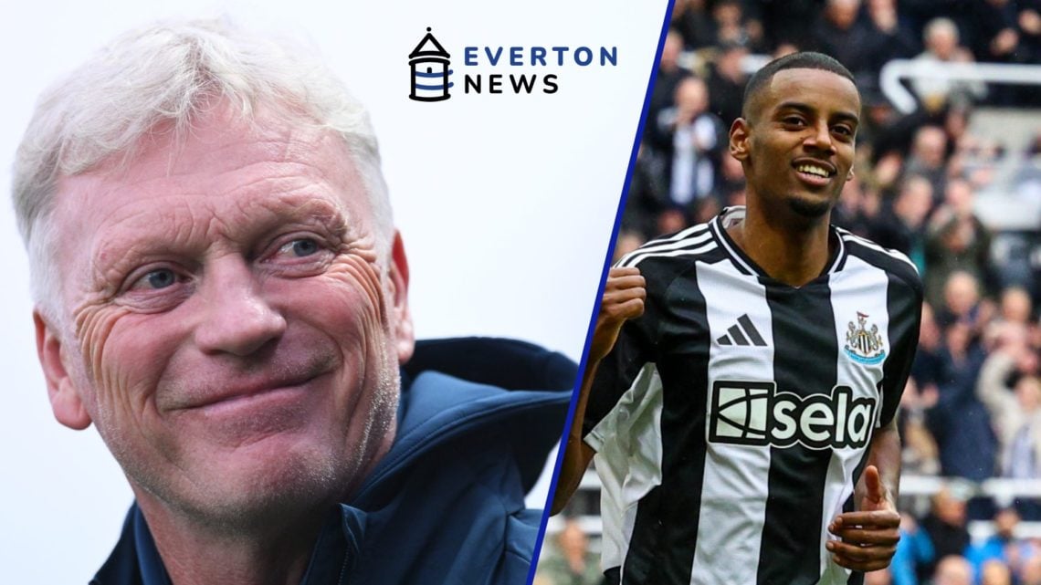 David Moyes smiles as Everton face Accrington Stanley at the Wham Stadium. Alexander Isak celebrates his goal for Newcastle United vs Nottingham Fo...
