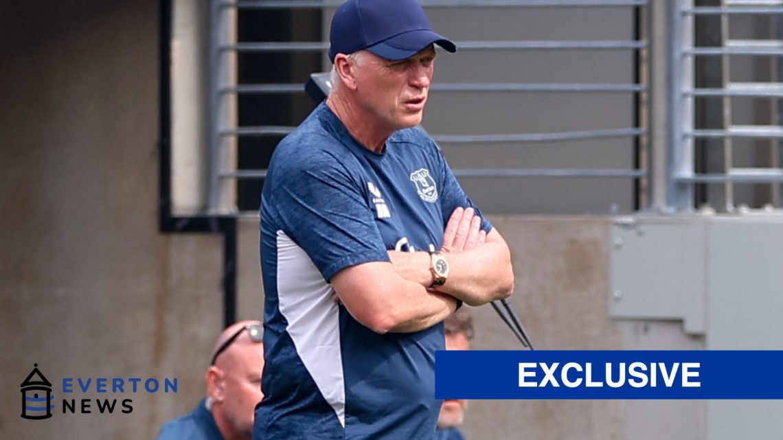 David Moyes barks orders from the sideline during Everton's friendly against AFC Bournemouth.