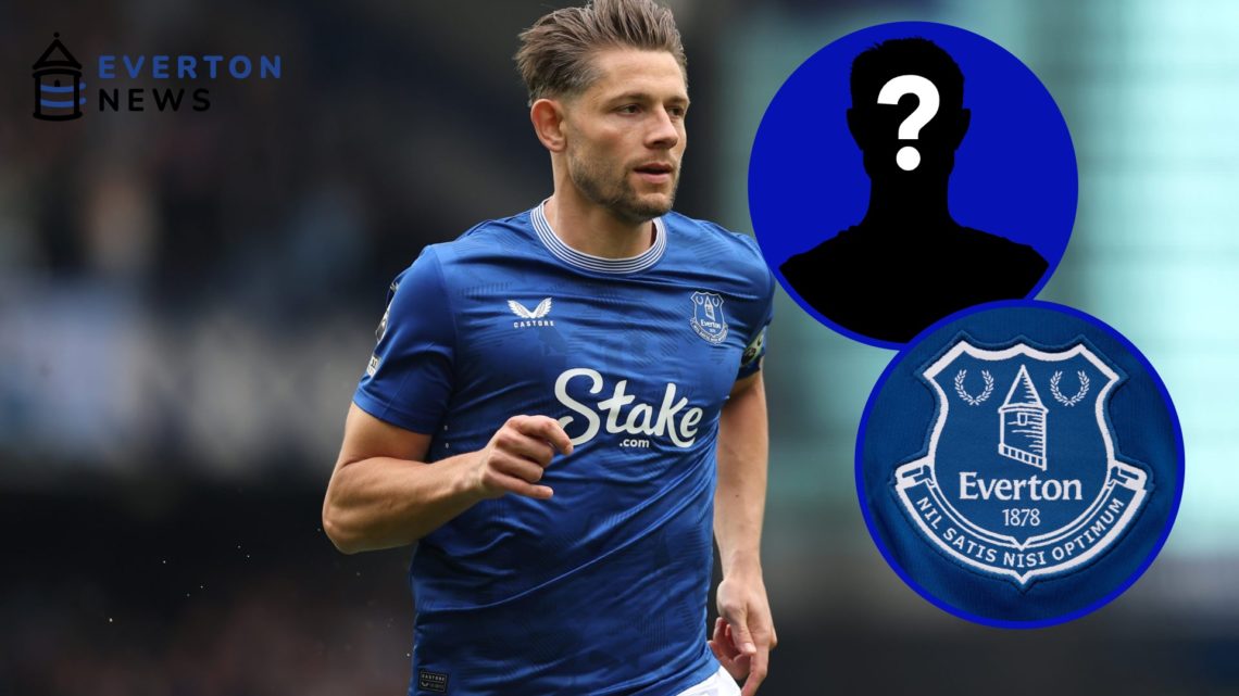 James Tarkowski plays for Everton against Manchester City in the Premier League.