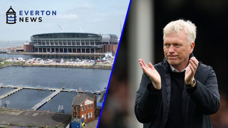 David Moyes applauds the Everton fans after their loss against Manchester City. The Hill Dickinson Stadium nears completion ahead of the 2025/26 se...
