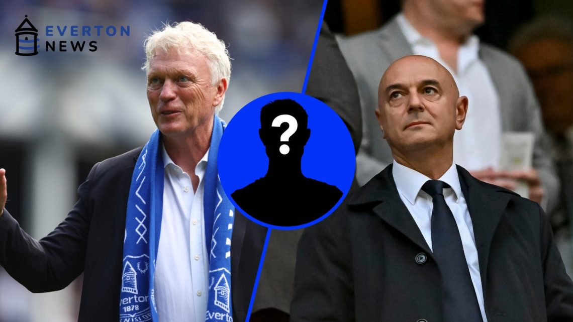 David Moyes smiles after Everton beat Southampton in the final game at Goodison Park. Daniel Levy looks on ahead of Tottenham Hotspur's Europa Leag...