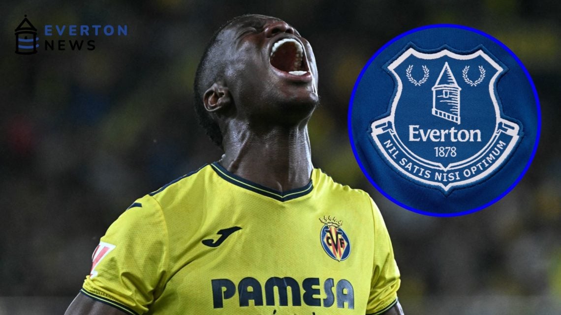 Thierno Barry celebrates after scoring for Villarreal in La Liga against Athletic Club Bilbao.