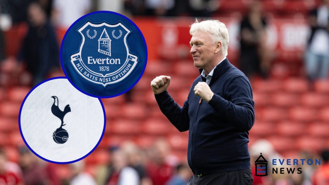 David Moyes celebrates with the Everton fans following their win over Nottingham Forest.