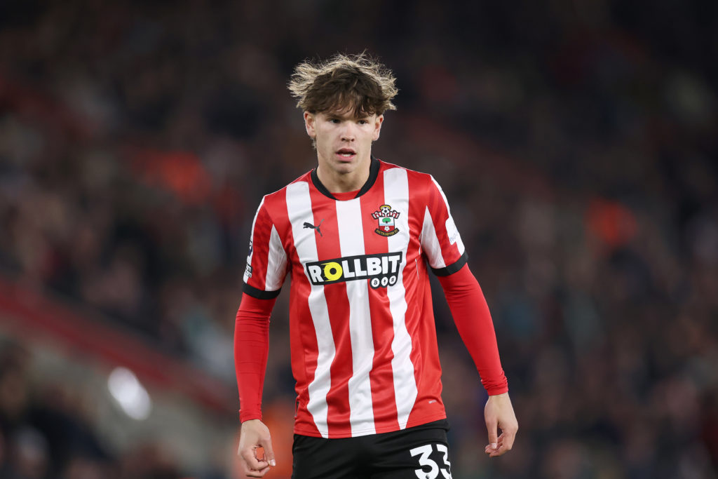 Southampton winger Tyler Dibling.