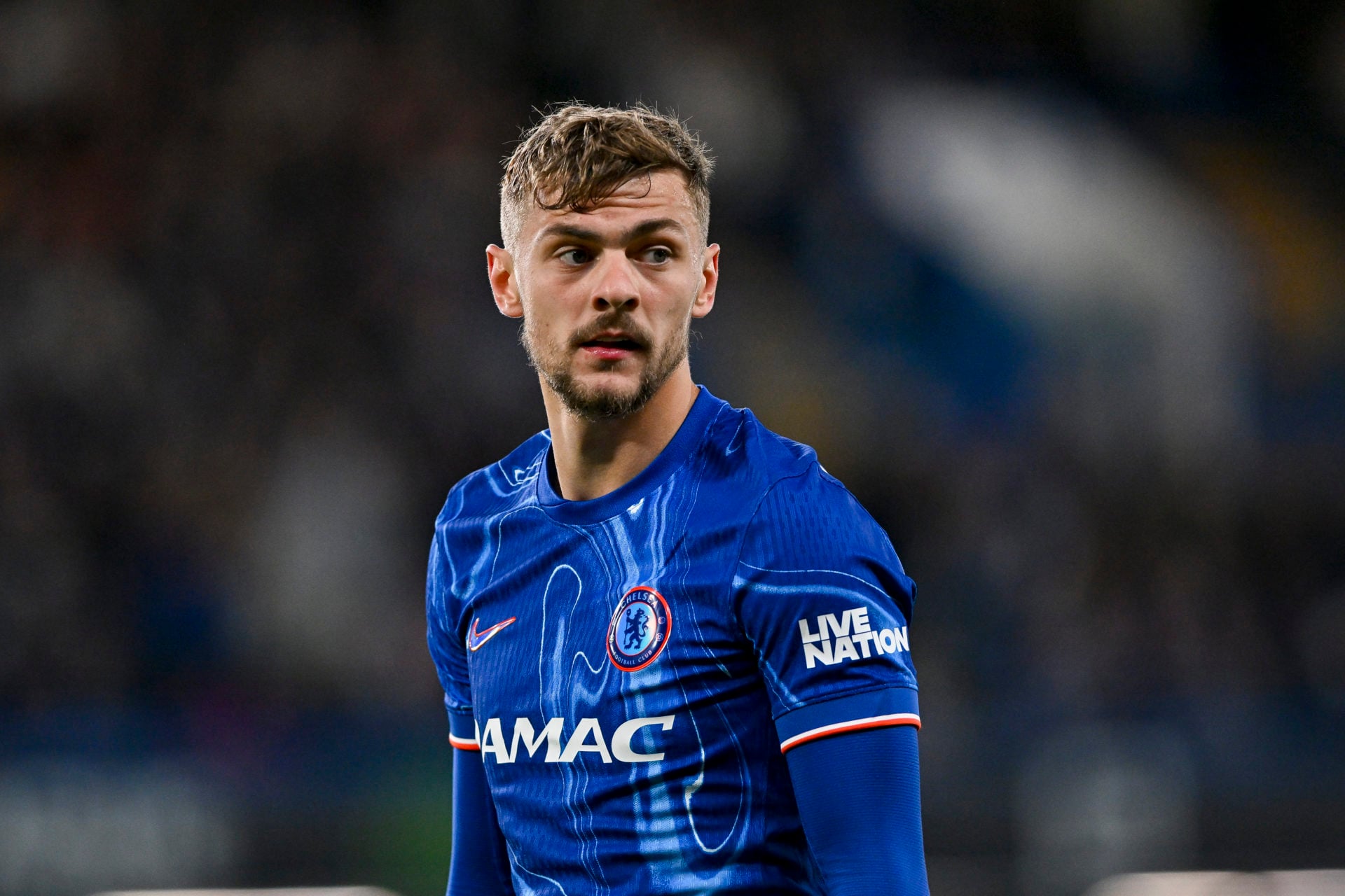Kiernan Dewsbury-Hall playing for Chelsea.