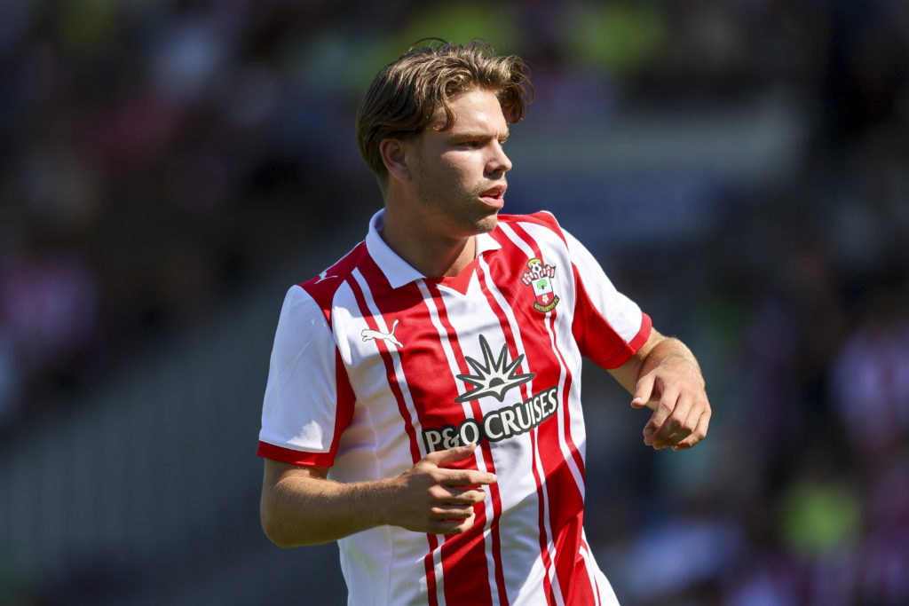 Tyler Dibling in action for Southampton.