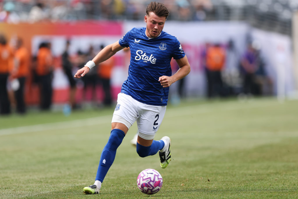Nathan Patterson in action for Everton vs Bournemouth.