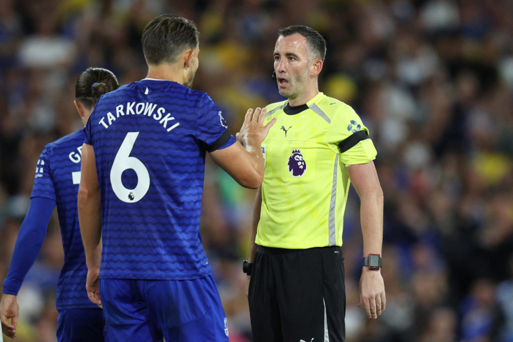 Everton defender James Tarkowksi.