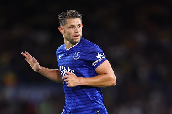 Everton defender James Tarkowski.