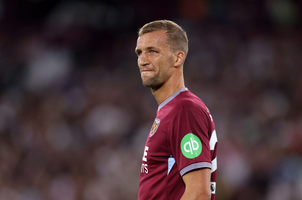 West Ham United midfielder Tomas Soucek.