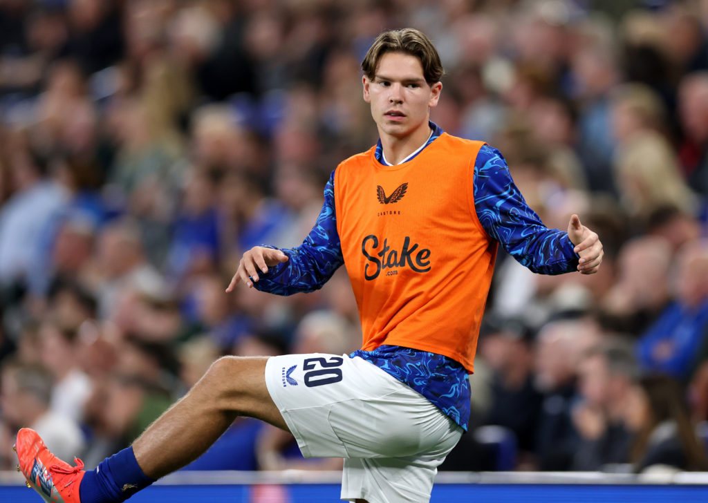 Everton winger Tyler Dibling.