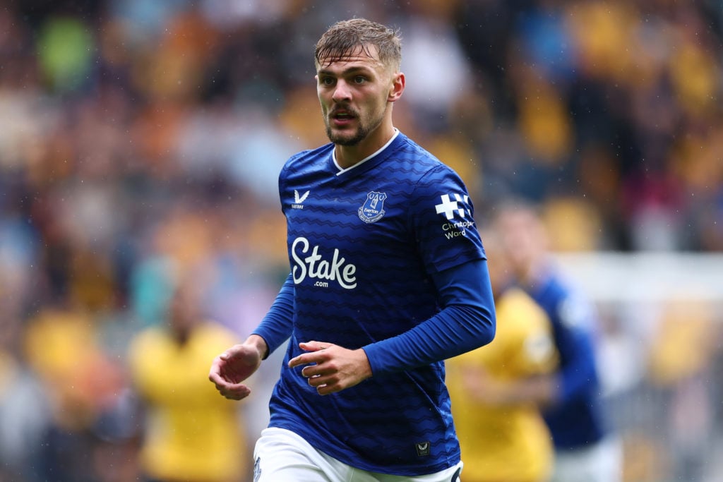 Everton midfielder Kieran Dewsbury-Hall.