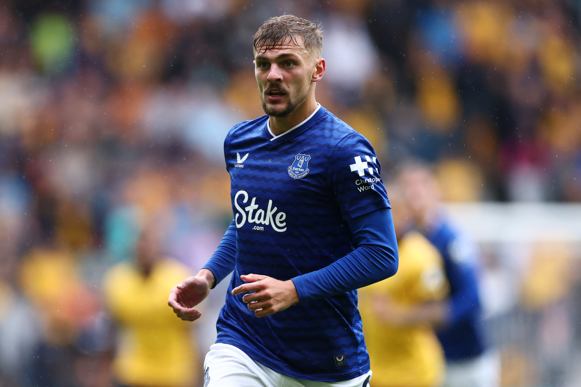 Everton midfielder Kieran Dewsbury-Hall.