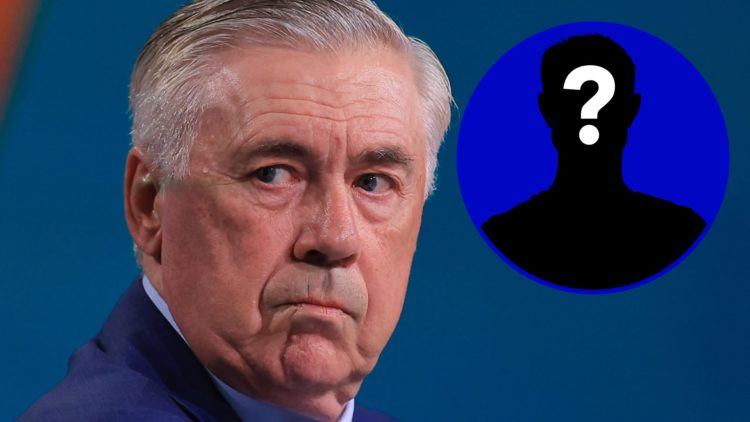 Former Everton manager Carlo Ancelotti. Inset, EN mystery player.