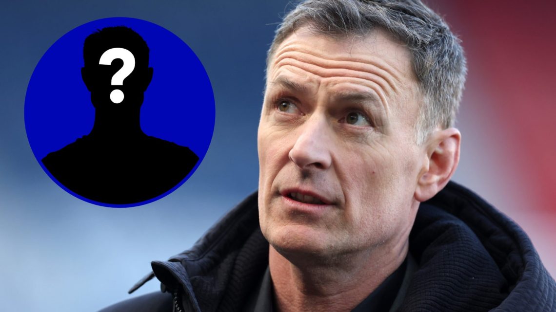 Pundit and former Premier League striker Chris Sutton. Inset, EN mystery player icon.