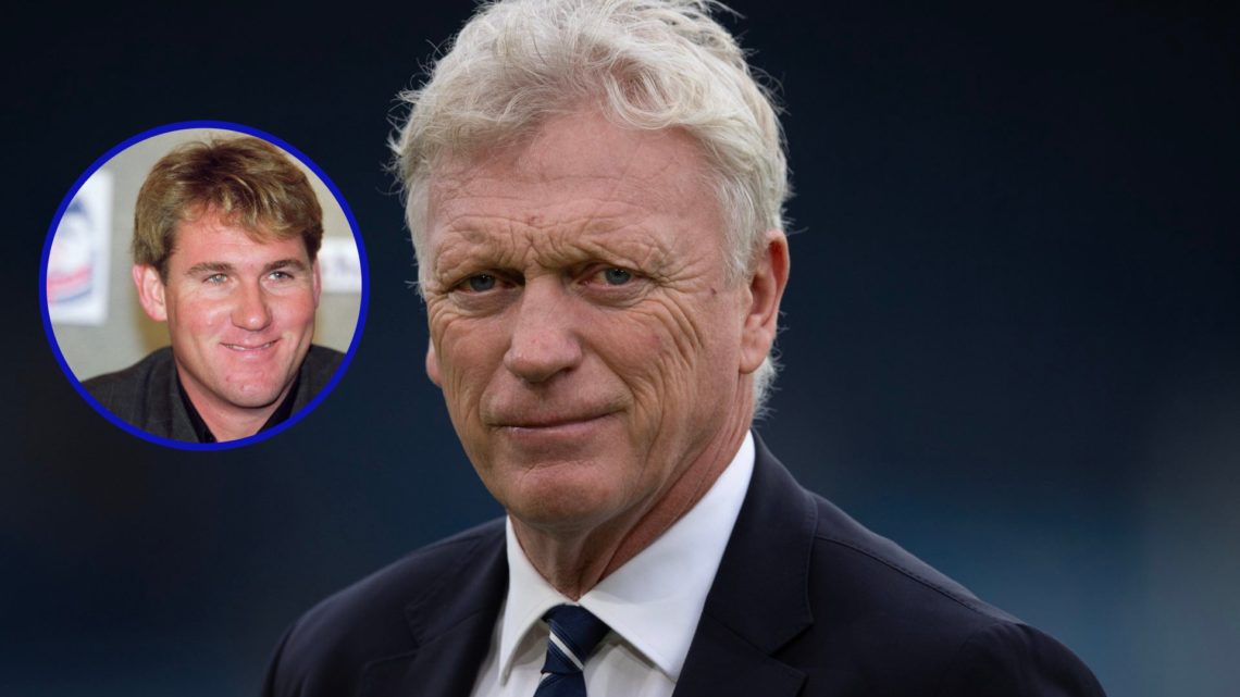 David Moyes smiles ahead of Everton's Premier League game against Leeds United.