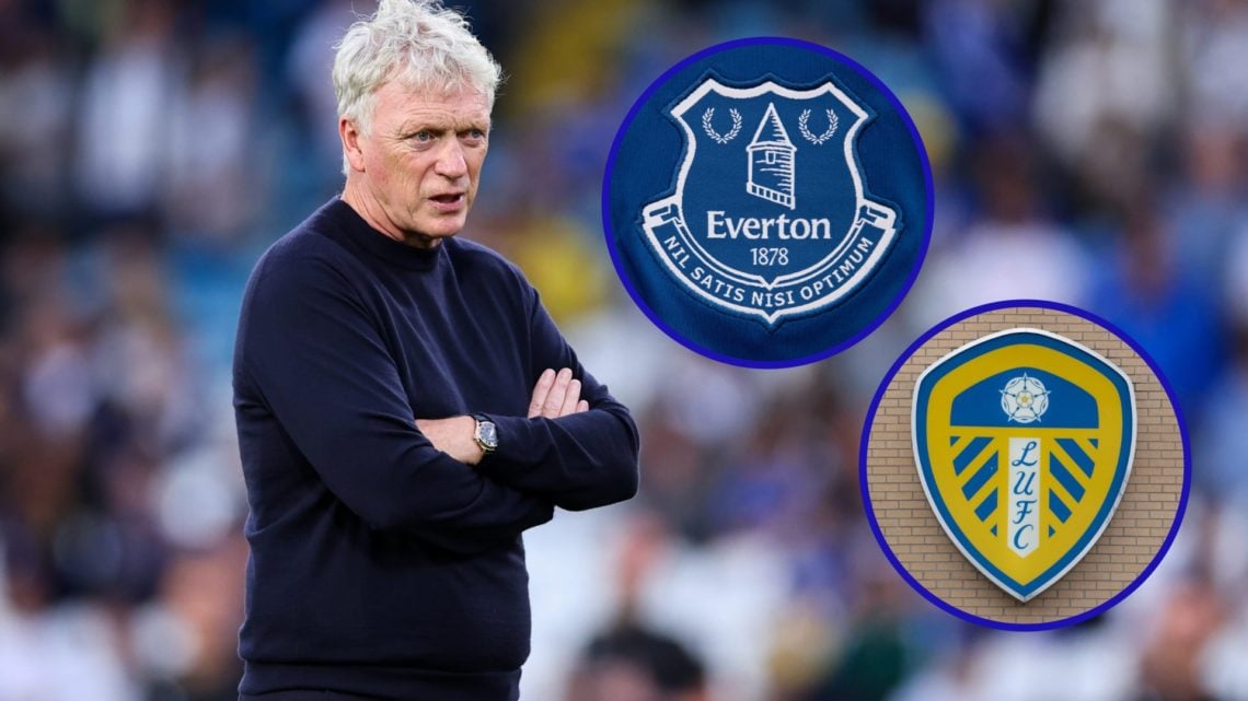 David Moyes looks on as his Everton side lose away to Leeds United.