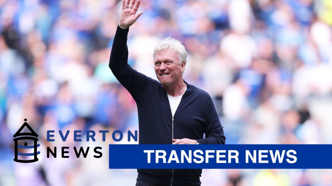 David Moyes waves at the Everton fans following their victory against Brighton & Hove Albion.