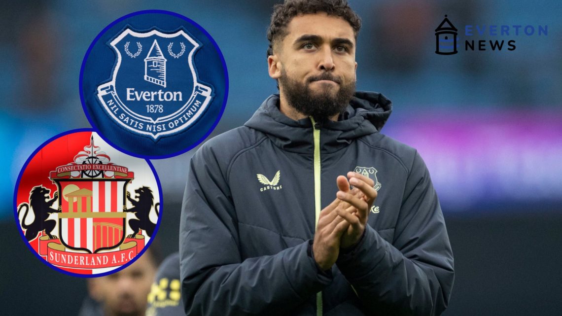 Dominic Calvert-Lewin claps the Everton fans following their draw away to Manchester City.