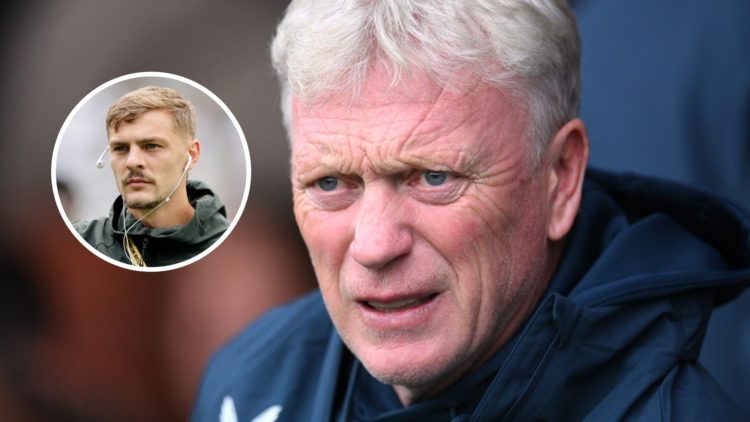 Everton manager David Moyes. Inset of Kiernan Dewsbury-Hall.