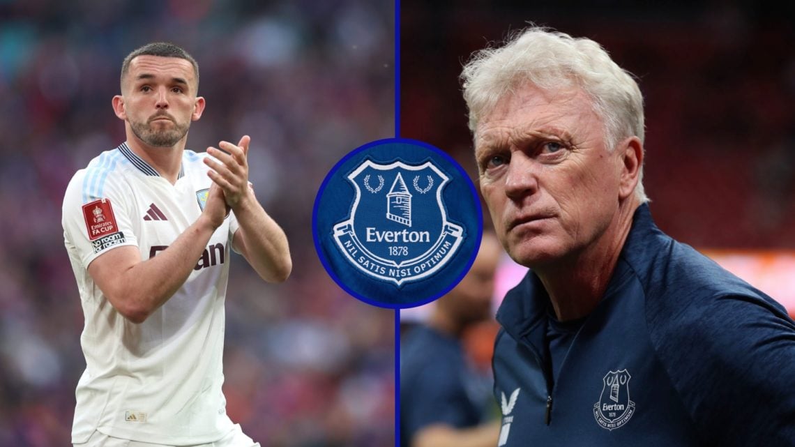 John McGinn applauds Aston Villa fans following their FA Cup loss against Crystal Palace. David Moyes looks on ahead of Everton's Summer Series cla...